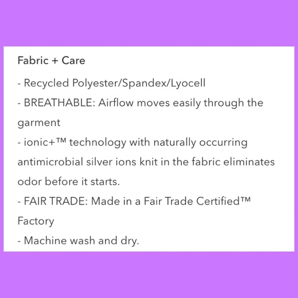 ATHLETA Essence Tie-Back Tank Top M Pretty Grey & Pearl White Tee Shirt NWT’S - Picture 7 of 7